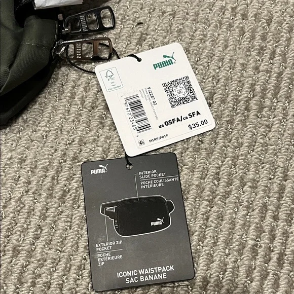 Puma Olive Belt Bag - Picture 3 of 3